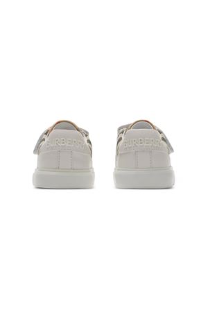 sneakers in pelle bianco BURBERRY KIDS | 8089231B9368